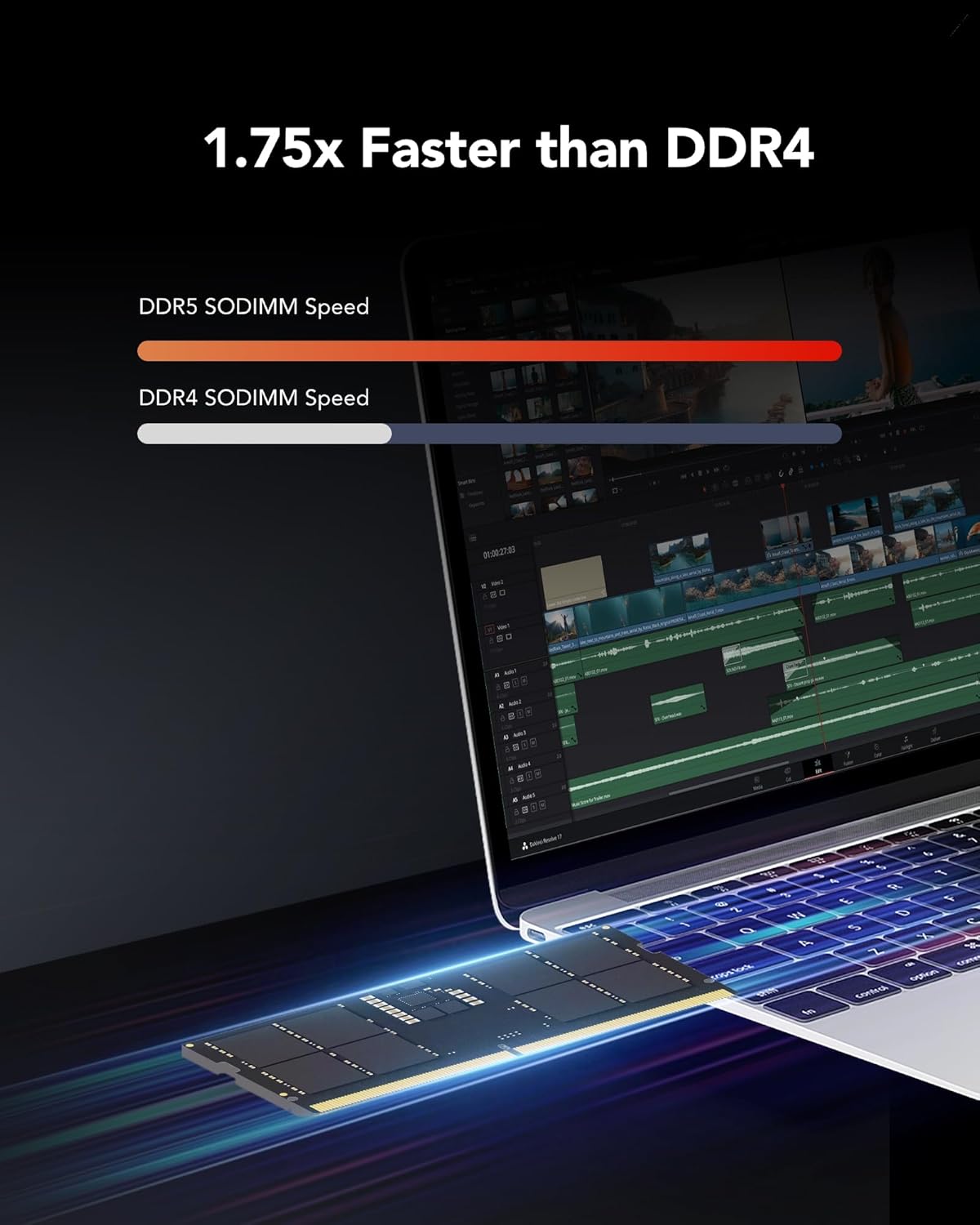  Lexar SODIMM 16GB DDR5 Laptop RAM